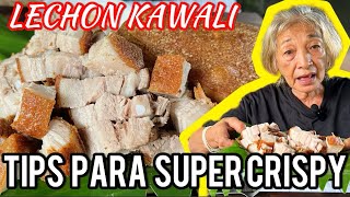 Lechon Kawali Tips Para Super Crispy  Lechon Kawali  Lola Vlogger [upl. by Arrait]