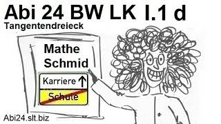 Das Abitur 2024 Baden Württemberg Wahlteil Tangente  Dreieck Ag I1d  Mathematik vom Mathe Schmid [upl. by Rysler250]