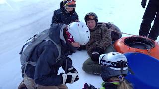 Schlauchbobbahn  Snowtubing in Waidring am Brandtnerhof [upl. by Lindo]