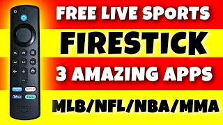 🔥FREE SPORTS ON YOUR FIRESTICK  3 GREAT APPS🔥 [upl. by Niatirb]