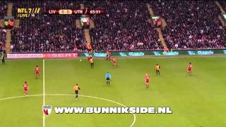 FC Utrecht supporters superieur op Anfield Road 20102011 [upl. by Ecirtaeb]