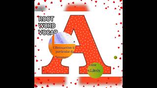 ENGLISH VOCAB ROOT WORDS FOR ALL COMPETITIVE EXAMS 🗣️ [upl. by Evannia970]