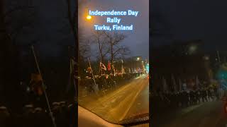 Independence Day Rally in Turku Finland 🇫🇮 finland turku finnishindependenceday 2024 [upl. by Netsrek282]