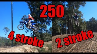 250 2 Stroke VS 4 Stroke [upl. by Kinna50]