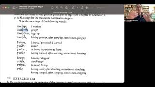 Athenaze Chapter 15  Athematic Aorists with example exercises [upl. by Kawasaki50]