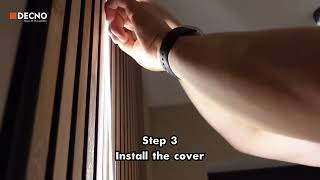 Installing LED Light Strips On Fluted Acoustic Panels [upl. by Kuhn]