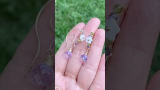 ARETES ARTESANALES  Aretes ALAMBRISMO diy aretes alambrismo tutorial shorts [upl. by Hsaniva349]