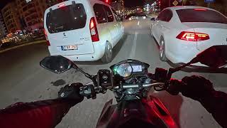 Yamaha MT25 Gece Gezintisi  DJI Osmo Action 5 Pro Aksiyon Kamera ile İlk Deneyim  Mardin [upl. by Yddeg]