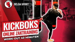 Kickboks online zaktraining workout 40 minuten [upl. by Ciri]