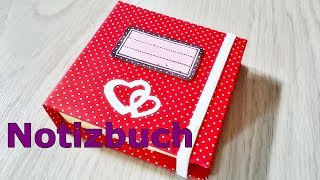 Basteln Notizbuch selbst basteln  Post it Buch zum mitnehmen  DIY notice book [upl. by Mcgurn]