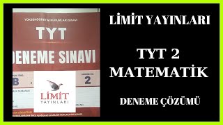 LİMİT YAYINLARI TYT 2 2024 TYT KURUMSAL TYT DENEME TYT MATEMATİK DENEMEGÜNCEL TYT DENEMESİ [upl. by Ciardap]