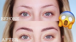 HOW TO TINT YOUR EYEBROWS  Glamnanne [upl. by Ahsina]