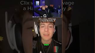 What was clix saying 🤔 clix fortnite fortnitefunny fortniteclips mrsavage [upl. by Prissie]