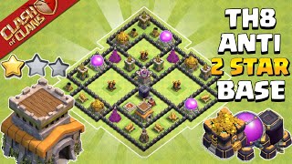 Town hall 8Th8 Base  Town hall 8Th8 FarmingTrophyPushingWar Base  Coc Th8 Base Link 2023 [upl. by Tillford]