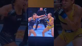 Amanda nunes vs julianna pena 2 knock down perfect right hand [upl. by Dore164]