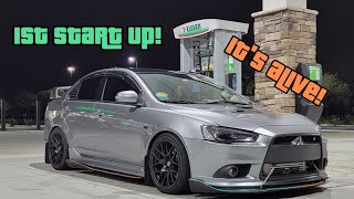 Lancer Grimspeed EBCS install coolant flush oil change [upl. by Abeu377]