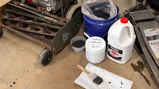 DIY Reel Mower Lapping Compound  Sharpening the California Trimmer [upl. by Docilu]