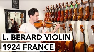 French Violin Labelled L Berard 1924 SOLD [upl. by Amiaj]