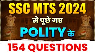 POLITY QUESTIONS ASKED IN SSC MTS 2024  GK GS FOR SSC EXAMS  PARMAR SSC [upl. by Hannavahs]