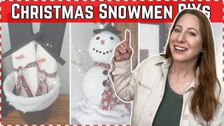 FIVE snowmen DIYs you HAVE to try this Holiday season [upl. by Nevag]