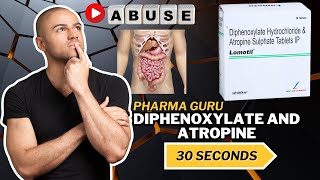 Diphenoxylate and Atropine  Lomotil  in just 30 seconds [upl. by Merle458]