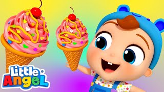 Yummy Ice Cream Song LOOP  Little Angel  Children Videos  Nursery Rhymes and Kids Songs [upl. by Elocan]