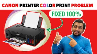 Canon printer color ink problem  Canon g1010 not printing color  Canon printer color problem [upl. by Fira885]