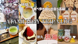 【熱海 vlog】思い立って日帰り女子旅🚘温泉地で食べ歩きをしたよ🌸 [upl. by Muiram]