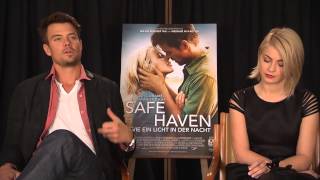 My interview with Josh Duhamel and Julianne Hough for Safe Haven [upl. by Eugene]