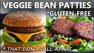 Delicious Veggie Burger Recipe  Homemade Veggie Burger  Black Bean Burger Patties  Food Impromptu [upl. by Annmaria970]