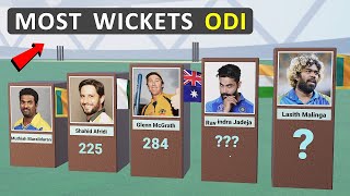 Top 10 Bowlers with Most Wickets in ODI Cricket History [upl. by Hanley]