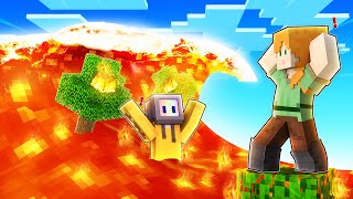 LOGGY CREATING GIANT LAVA TSUNAMI ON LAVA ONE BLOCK [upl. by Bills]