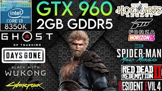 GTX 960 2GB  I3 8350K amp 16GB Ram  Test In 10 Games In 2024 [upl. by Ayikur]