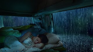 Rain Sounds For Sleeping  Heavy Rain Sound on Car Roof for Sleeping [upl. by Relyuhcs599]