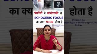 प्रेगनेंसी में सोनोग्राफी में ECHOGENIC FOCUS का क्या मतलब होता है  Usg shorts drgourirai [upl. by Teodor]