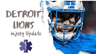 Detroit Lions Injury Report After Tampa Bay Game [upl. by Tiraj]