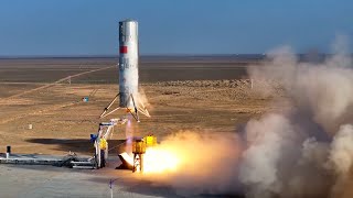 Chinas reusable Zhuque3 rocket completes first test flight [upl. by Noed]