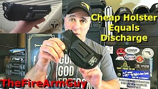 Cheap Holster  Accidental Discharge  TheFireArmGuy [upl. by Anirhtak]