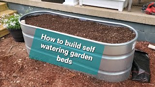 How to build self watering  wicking garden beds for easy growing [upl. by Ainola157]