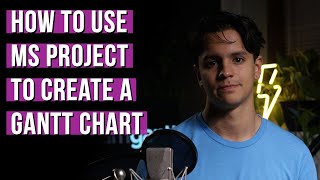 How to Use MS Project to Create a Gantt Chart Microsoft Project Tutorial for Beginners [upl. by Lesak]