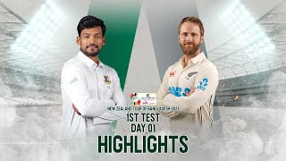 Bangladesh vs New Zealand Highlights  1st Test  Day 1  New Zealand Tour of Bangladesh 2023 [upl. by Ecnerolf]