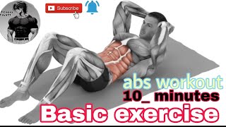 Abs Workout 💪 basic exercise 🏋️trending motivation gymlife FitnessHayattt786 [upl. by Asiel]