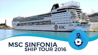 MSC Sinfonia Ship Tour post Rinascimento [upl. by Ynattyrb490]