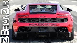 Lamborghini Gallardo Heffner Twin Turbo Bolton Kit Dyno and Drag Racing vs Nissan GTR [upl. by Akiehs284]