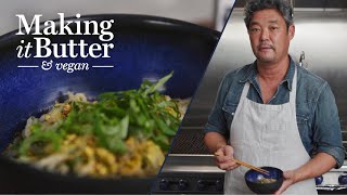 Yam Noodles amp Shiso Leaf Pesto with John Liu  Making It Butter amp Vegan  Miyoko’s Creamery [upl. by Carlos]