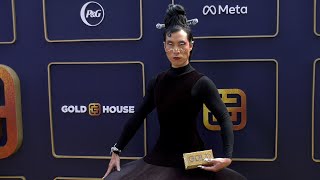 Eugene Lee Yang quotGold Houses First Annual Gold Galaquot Gold Carpet Fashion [upl. by Annoik]