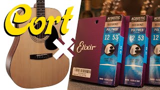 Cort AD810E OP  Comparison Regular Strings vs Elixir Polyweb 1253  Kitharra [upl. by Ping]