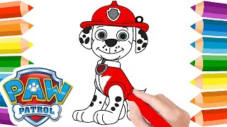 Dessin Coloriage Chien Pat Patrouille Marcus 🐾 Colorier Dessiner Pat Patrouille Paw Patrol 🎨 [upl. by Wickman]