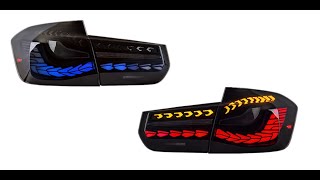 inginuity time OLED GTS Tail Lights For 20122018 BMW F30 F35 F80 M3 Blue Animation [upl. by Nostaw]