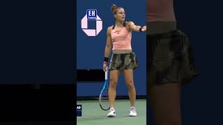 Unexpected Comedy Raducanu vs Sakkari and Their Funny Reactions olympics sports usopen [upl. by Akeryt155]